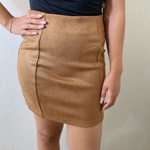 Suede Mini skirt